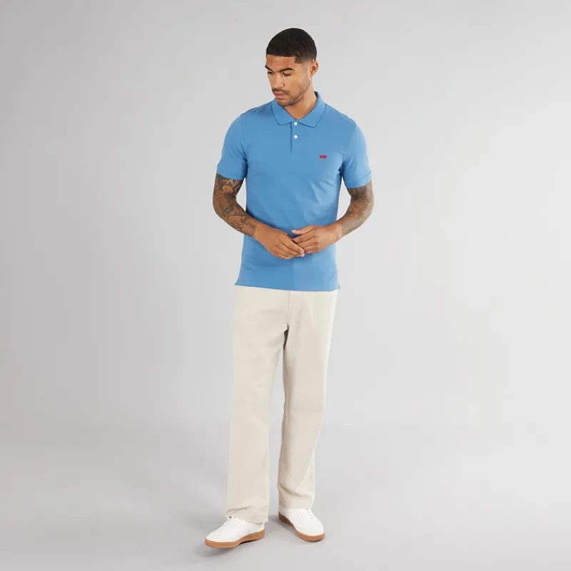 Outlet Levi's Herre Slim Polo Shirt Federal Blue Blå