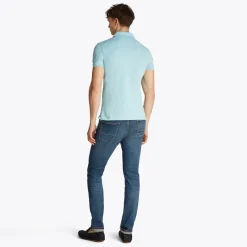 Tommy Hilfiger Herre Slim Polo Tradewinds Aqua Lyseblå