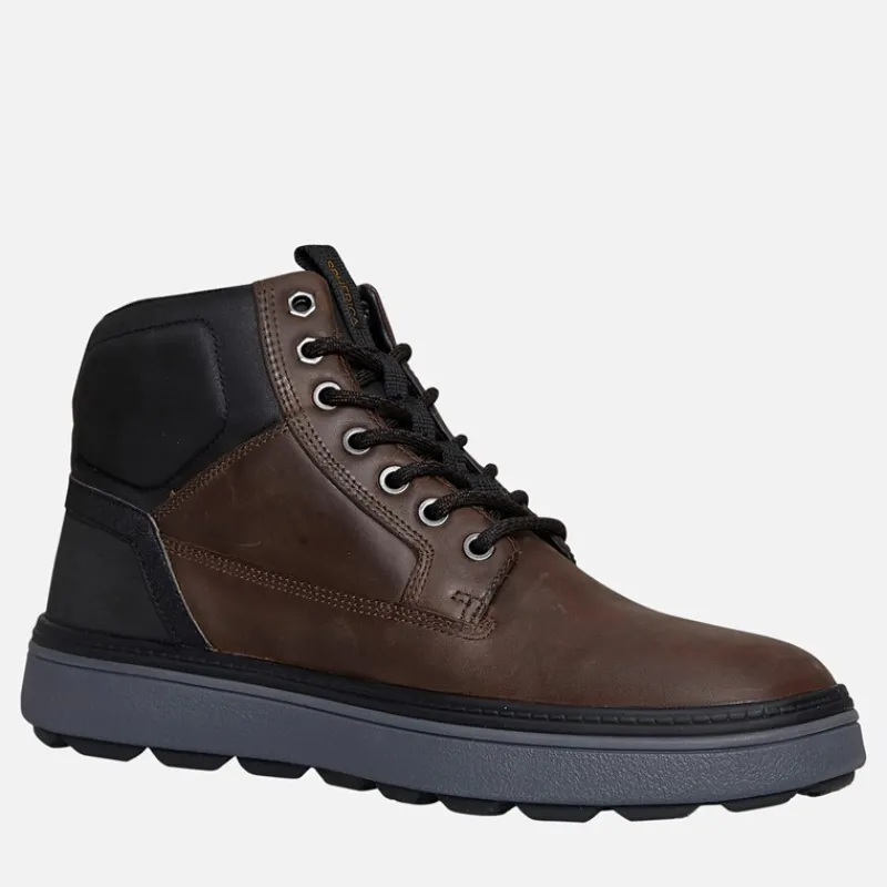 Best GEOX Herre Spherica Støvler Mørkebrun/Sort Dk Brown/ Black