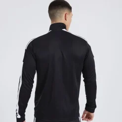 New adidas Herre Squadra 21 1/​4 lynlås træningstop /​Hvid Sort