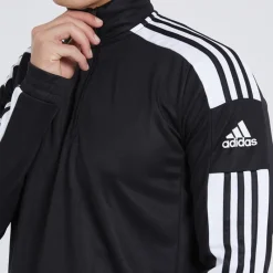 New adidas Herre Squadra 21 1/​4 lynlås træningstop /​Hvid Sort