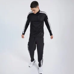 New adidas Herre Squadra 21 1/​4 lynlås træningstop /​Hvid Sort
