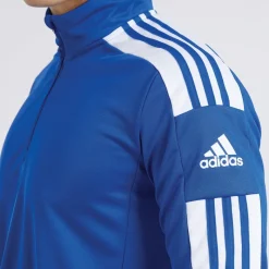 Best adidas Herre Squadra 21 1/4 Zip Træningstop Royal Blue/Hvid Blå