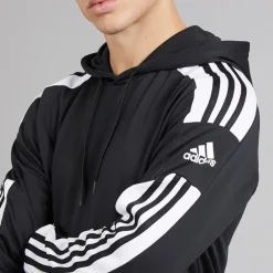 Hot adidas Herre Squadra 21 Pullover Træningshættetrøje Sort/​Hvid