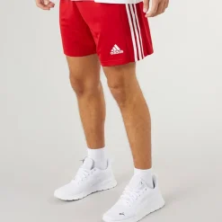 Hot adidas Herre Squadra 21 Shorts Team Power Rød/Hvid Rød