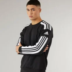 adidas Herre Squadra 21 Sweatshirt Sort/Hvid