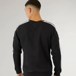 adidas Herre Squadra 21 Sweatshirt Sort/​Hvid