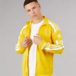 New adidas Herre Squadra 21 Trænings Track Top Team Yellow/Hvid