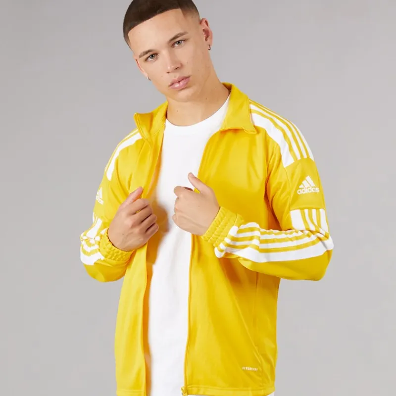 New adidas Herre Squadra 21 Trænings Track Top Team Yellow/Hvid