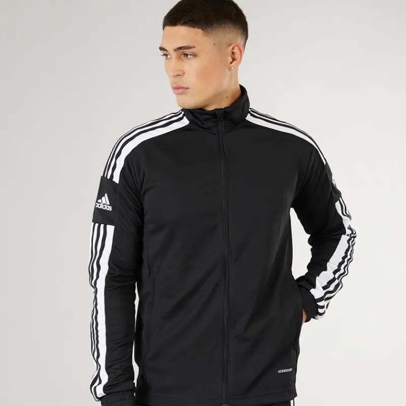 Outlet adidas Herre Squadra 21 træningsjakke /Hvid Sort