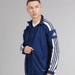 Hot adidas Herre Squadra 21 træningsjakke Navy/Hvid Marineblå