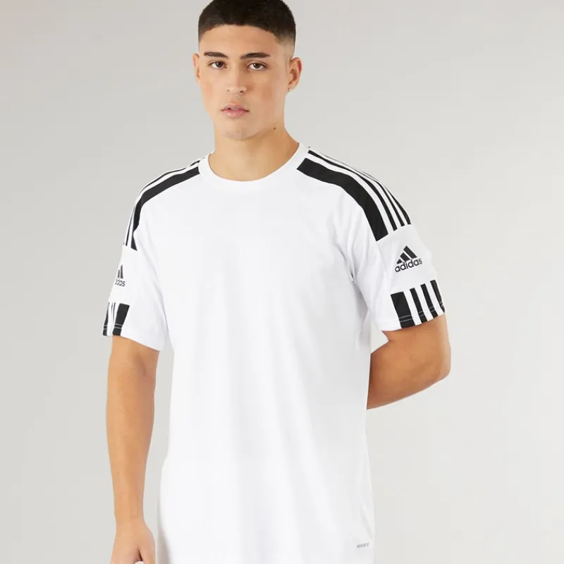 Discount adidas Herre Squadra 21 T-shirt /Sort Hvid