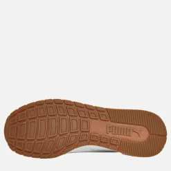 Best Puma Herre ST Runner V4 Læder Sneakers /​Isgrå/​Gummi Hvid