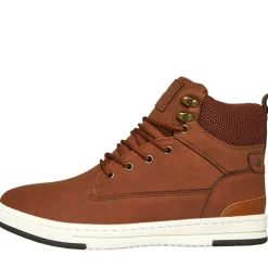 Discount Crosshatch Herre Staiger Hi-Top Sneakers Brun Gyldenbrun