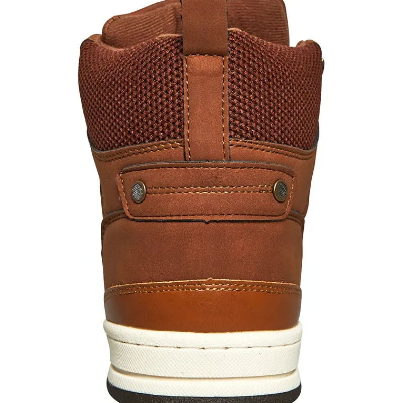 Discount Crosshatch Herre Staiger Hi-Top Sneakers Brun Gyldenbrun