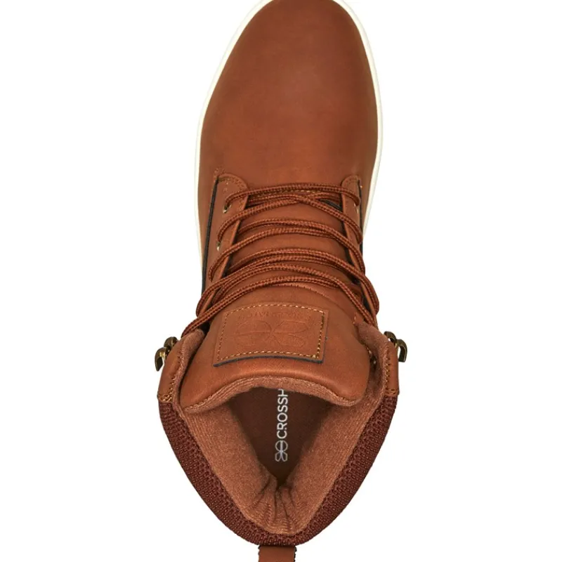 Discount Crosshatch Herre Staiger Hi-Top Sneakers Brun Gyldenbrun