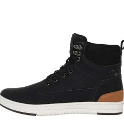 Clearance Crosshatch Herre Staiger Hi-Top Træningssko Sort