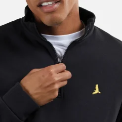 Outlet Brave Soul Herre Stilgar To Pakke 1/4 Lynlås Sweatshirts Sort/Grå
