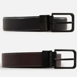 Discount French Connection Herre Stitch Line Reversible Bælter Flerfarvet