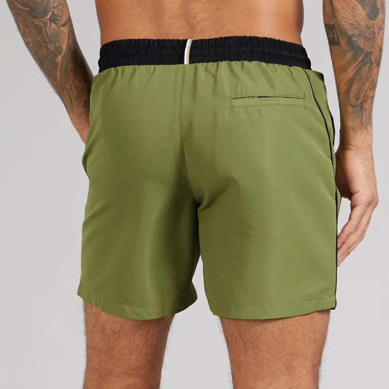 New BOSS Herre Stjernefisk Svømme Shorts Medium Green