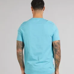 New BOSS Herre Stormfisk T-shirt Light/​Pastel Blue Lyseblå