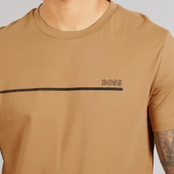 Outlet BOSS Herre Stormfisk T-shirt Medium Beige Brun