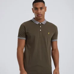 Brave Soul Herre Story Polo Khaki kakigrøn