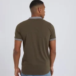 Brave Soul Herre Story Polo Khaki kakigrøn