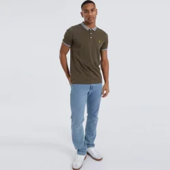 Brave Soul Herre Story Polo Khaki kakigrøn