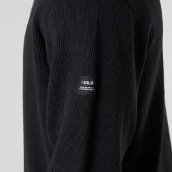 Online Solid Herre strik pullover sweater True Black Sort