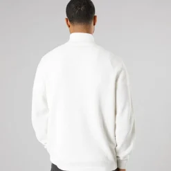 Online Solid Herre strik pullover sweater Off White Off-white