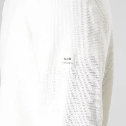 Online Solid Herre strik pullover sweater Off White Off-white