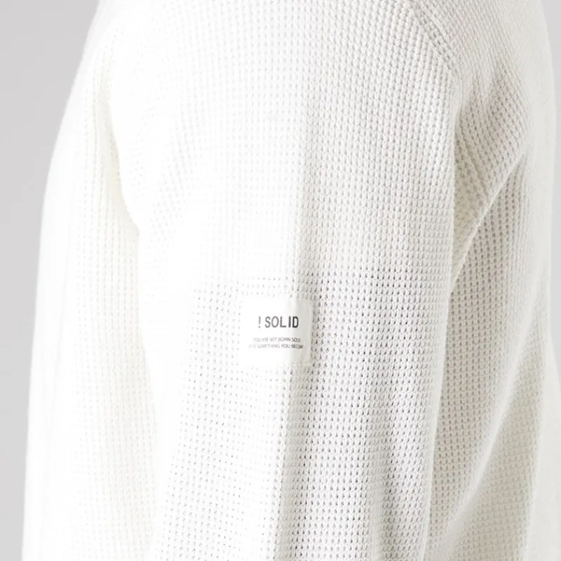 Best Solid Herre strik pullover sweater Off White Off-white