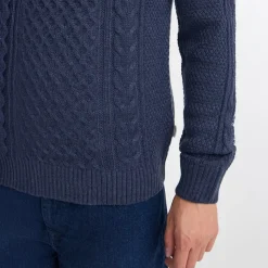 Hot Blend Herre striktrøje Dress Blues Mørkeblå