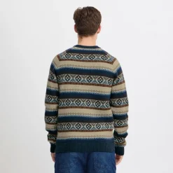 Online Blend Herre striktrøje Dress Blues Mørkeblå