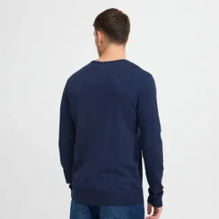 New Blend Herre striktrøje Dress Blues Mørkeblå