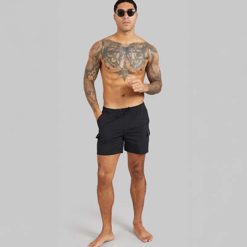 Sale French Connection Herre Svømme Shorts Sort