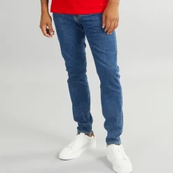 Hot Calvin Klein Jeans Herre Tapered Jeans Denim Mørk