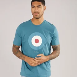 Discount Ben Sherman Herre Target T-shirt Teal