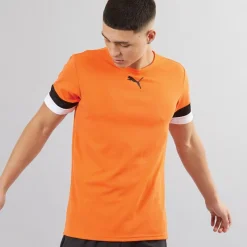 Online Puma Herre teamRISE Trænings T-shirt Golden Poppy/ Sort/ Hvid orange