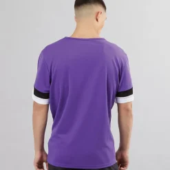 New Puma Herre teamRISE Trænings T-shirt Prism Violet/​ Sort/​ Hvid lilla