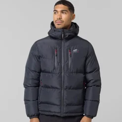Sale Closure London Herre Tech Logo Puffer Jakke Sort