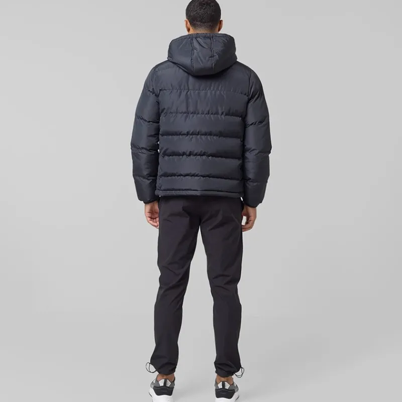 Sale Closure London Herre Tech Logo Puffer Jakke Sort