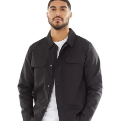 Sale French Connection Herre Teknisk Overshirt Sort