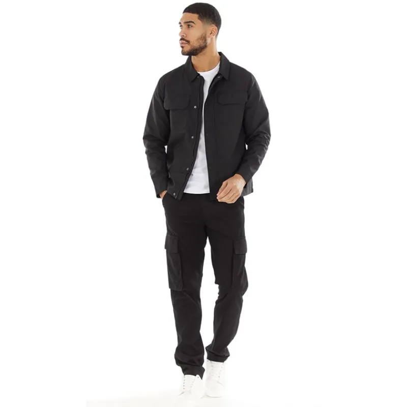 Sale French Connection Herre Teknisk Overshirt Sort