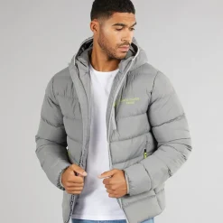 Outlet Avant Garde Herre Thor Puffer Jakke Slate Grå