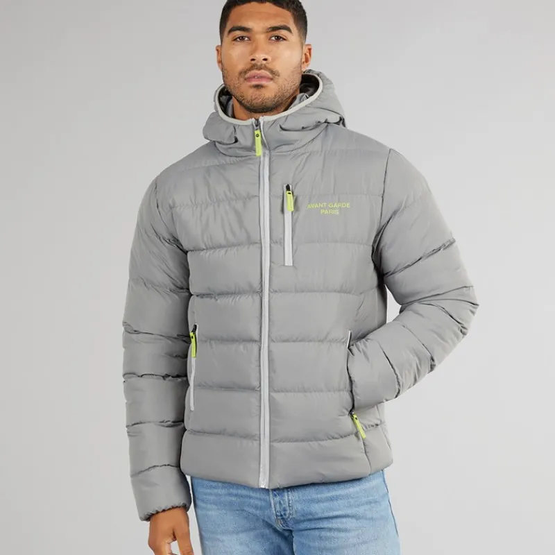 Outlet Avant Garde Herre Thor Puffer Jakke Slate Grå