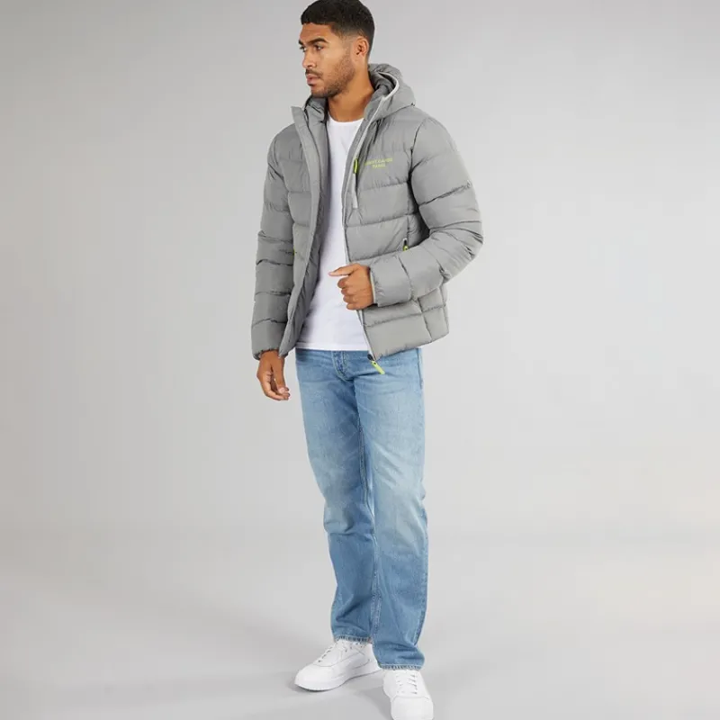 Outlet Avant Garde Herre Thor Puffer Jakke Slate Grå