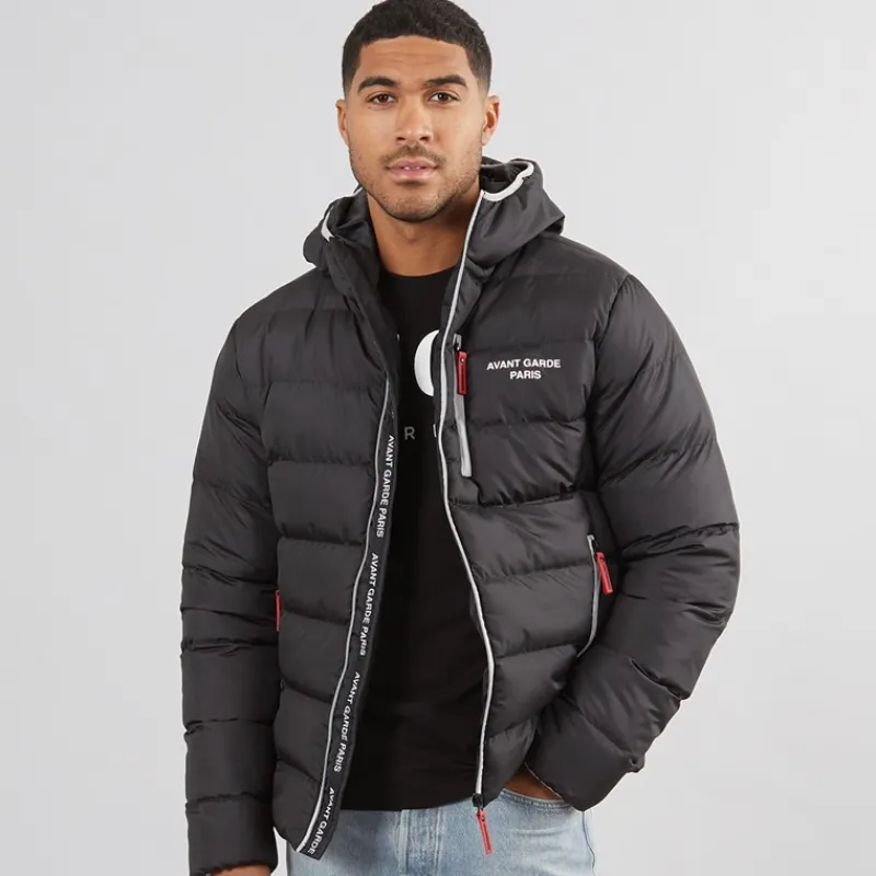 Discount Avant Garde Herre Thor Puffer Jakke Sort