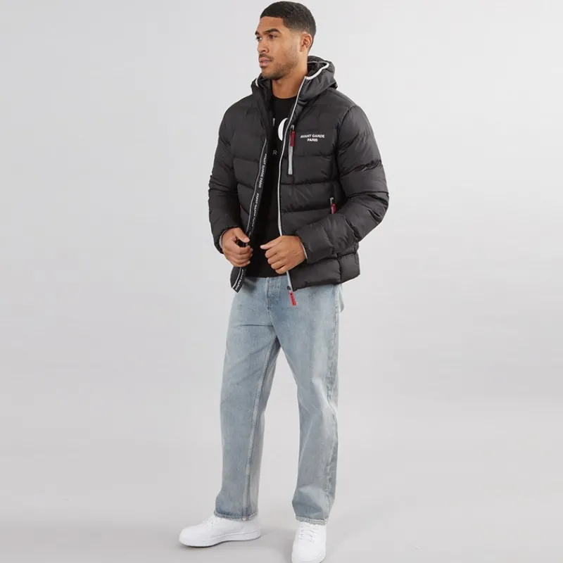 Discount Avant Garde Herre Thor Puffer Jakke Sort